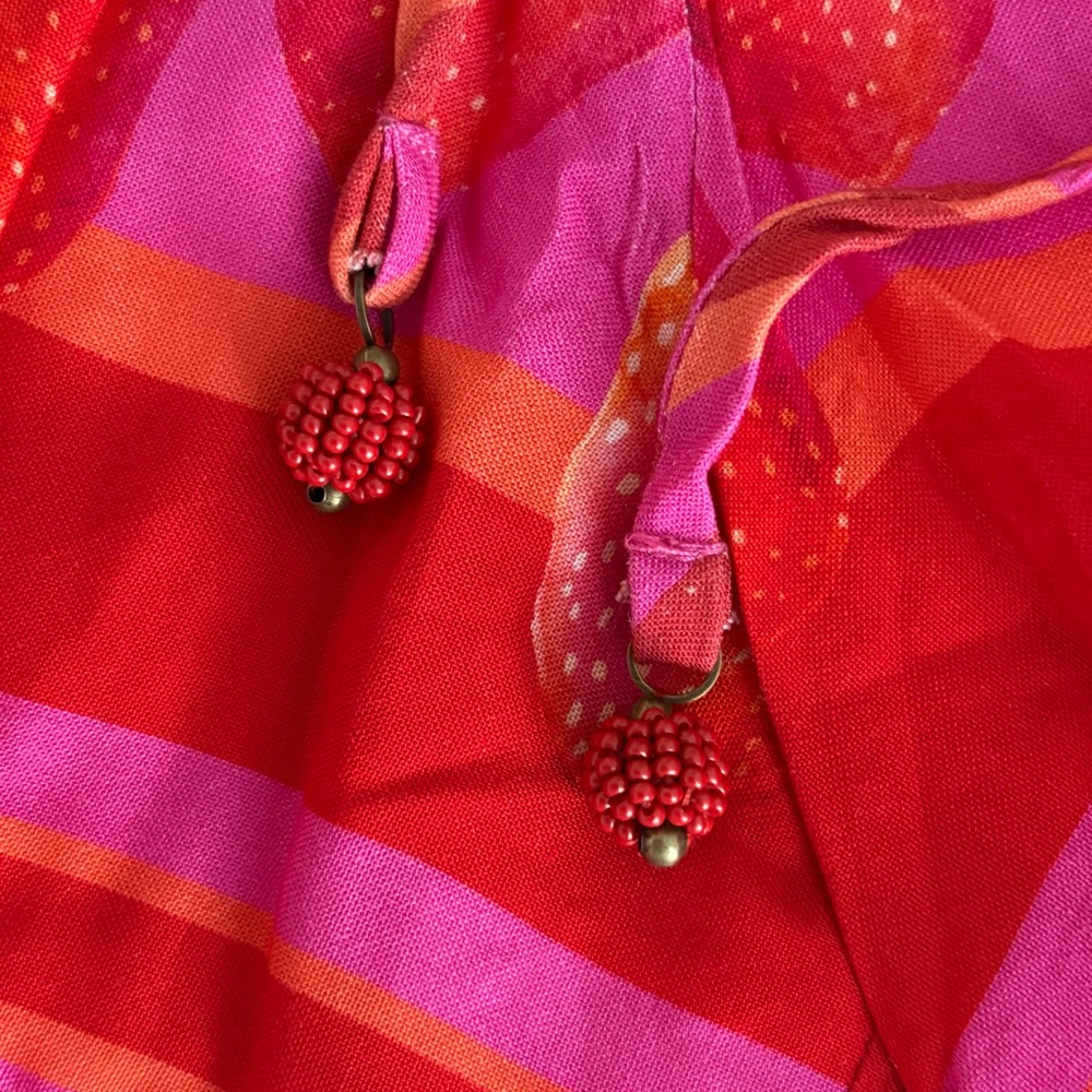 NWOT Farm Rio Strawberry Scarf Printed Shorts S - Picture 7 of 15